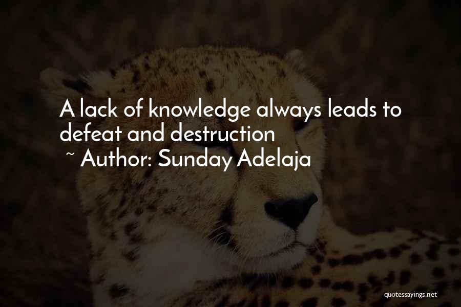 Knowledge And Wealth Quotes By Sunday Adelaja