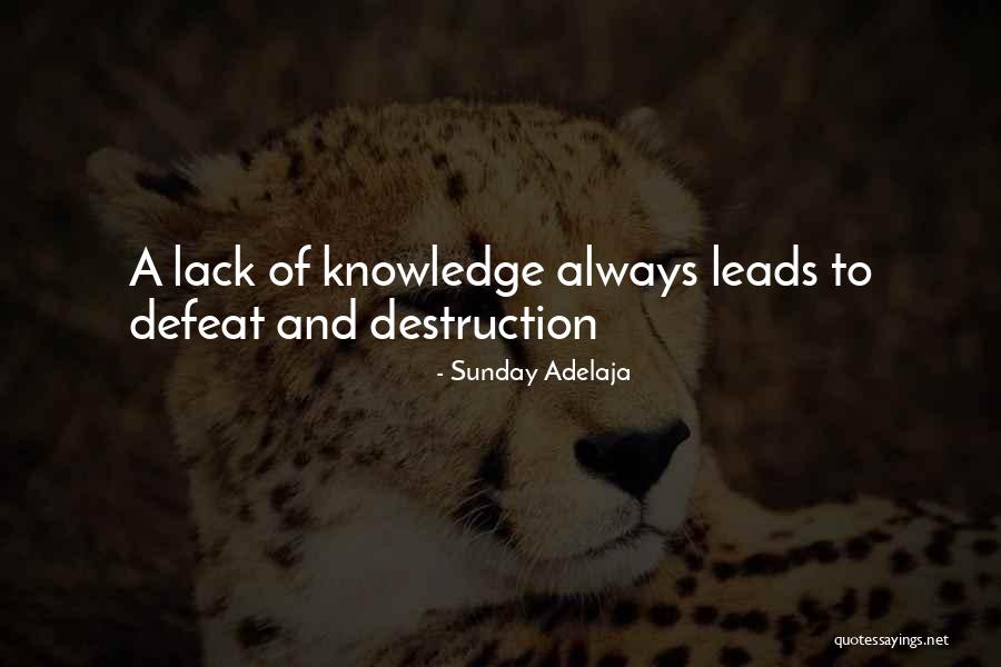 Knowledge And Wealth Quotes By Sunday Adelaja