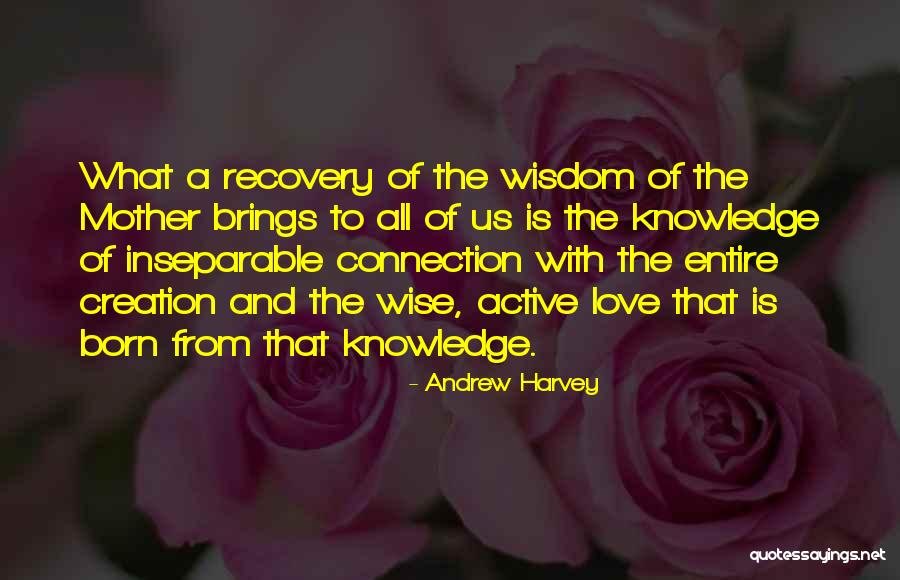 Knowledge And Wisdom Quotes By Andrew Harvey