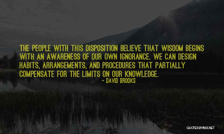 Knowledge And Wisdom Quotes By David Brooks