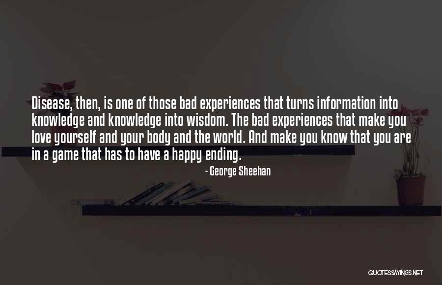 Knowledge And Wisdom Quotes By George Sheehan