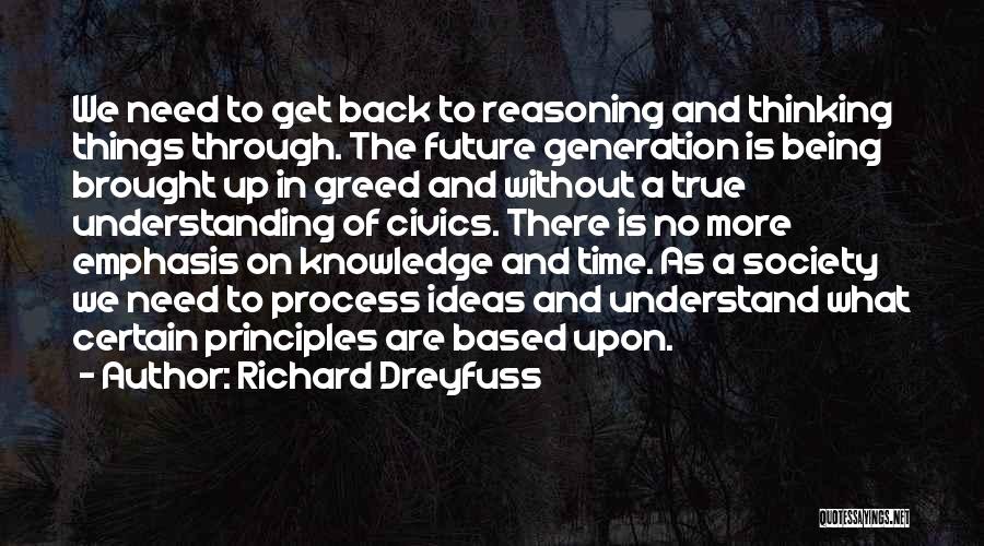 Knowledge Based Quotes By Richard Dreyfuss