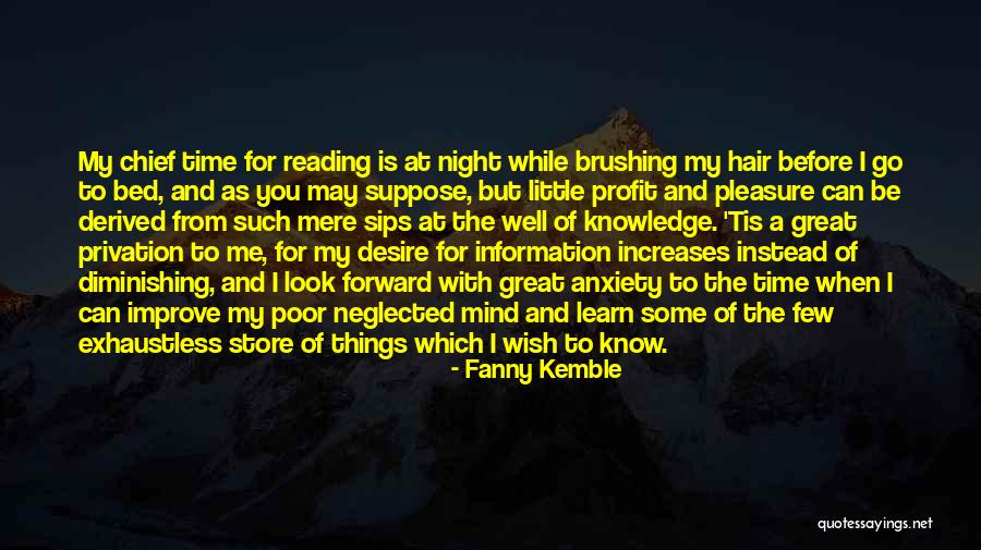 Knowledge From Reading Quotes By Fanny Kemble Knowledge From Reading Quotes By Fanny Kemble