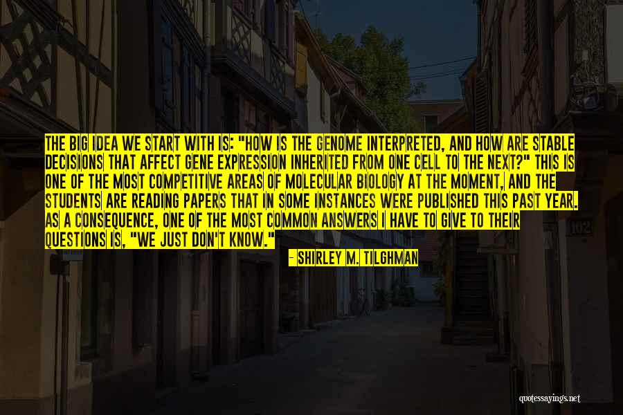 Knowledge From Reading Quotes By Shirley M. Tilghman Knowledge From Reading Quotes By Shirley M. Tilghman