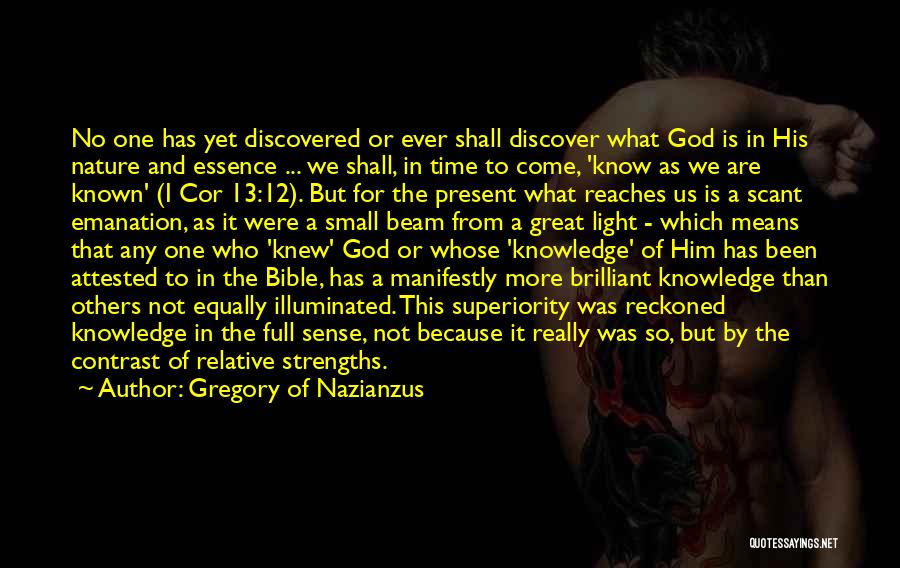 Knowledge From The Bible Quotes By Gregory Of Nazianzus