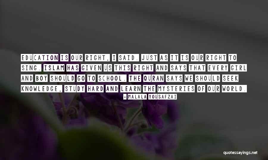 Knowledge From The Quran Quotes By Malala Yousafzai Knowledge From The Quran Quotes By Malala Yousafzai