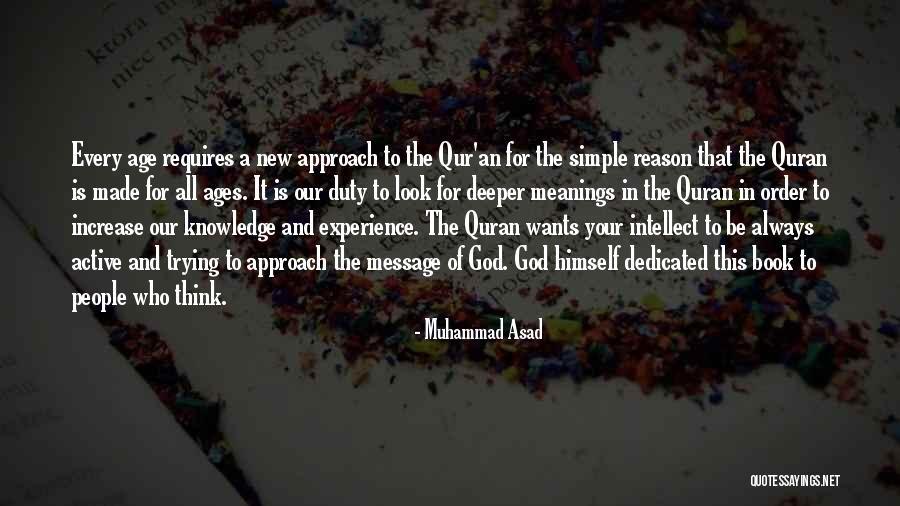 Knowledge From The Quran Quotes By Muhammad Asad Knowledge From The Quran Quotes By Muhammad Asad