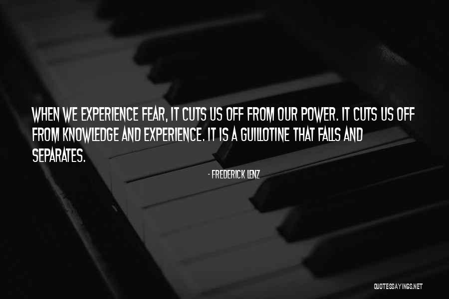 Knowledge Gaining Quotes By Frederick Lenz Knowledge Gaining Quotes By Frederick Lenz