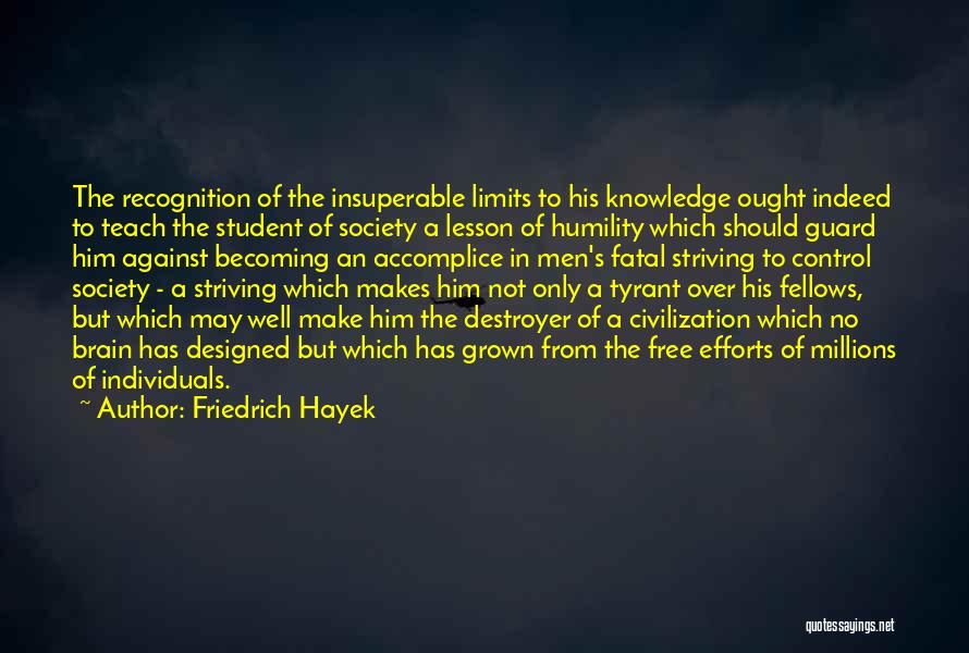 Knowledge Has No Limits Quotes By Friedrich Hayek