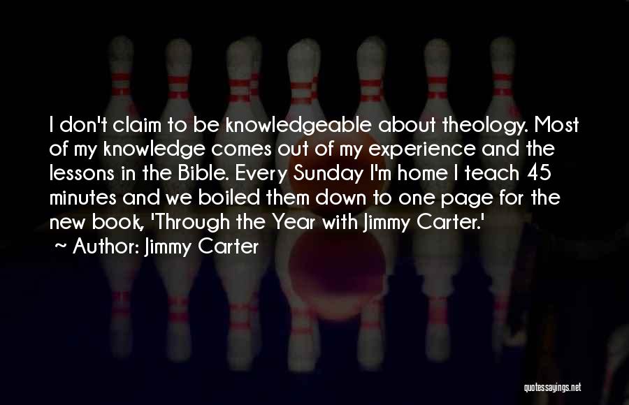 Knowledge In The Bible Quotes By Jimmy Carter