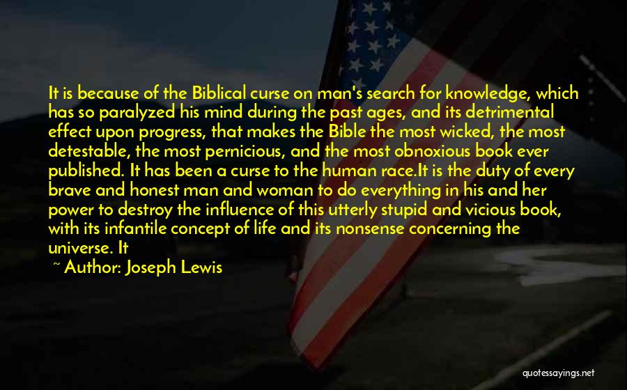 Knowledge In The Bible Quotes By Joseph Lewis