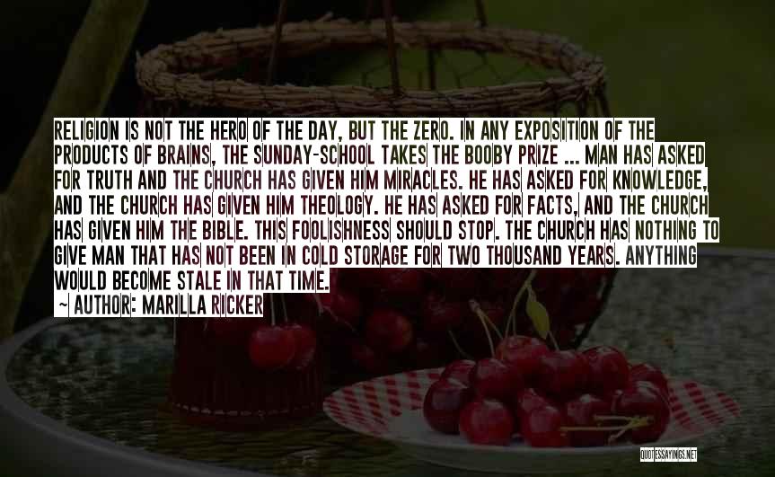 Knowledge In The Bible Quotes By Marilla Ricker