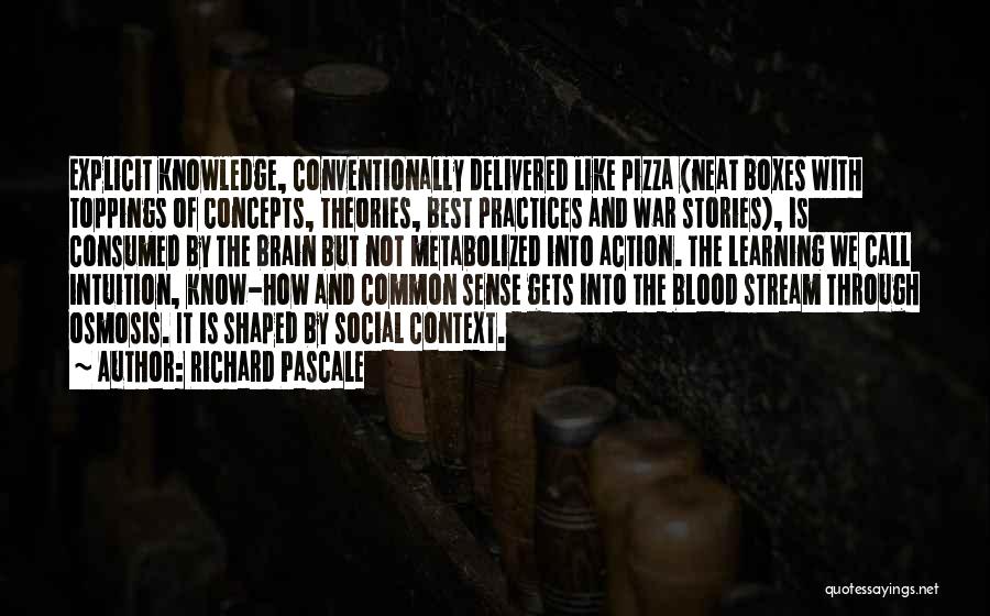 Knowledge Into Action Quotes By Richard Pascale