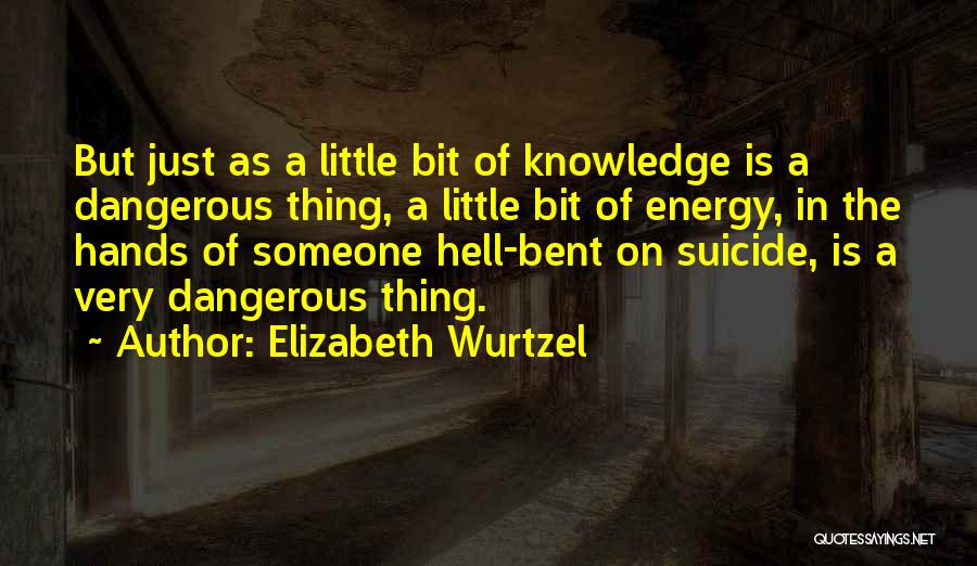 Knowledge Is Dangerous Quotes By Elizabeth Wurtzel