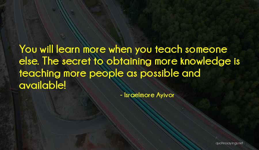 Knowledge Is Food Quotes By Israelmore Ayivor