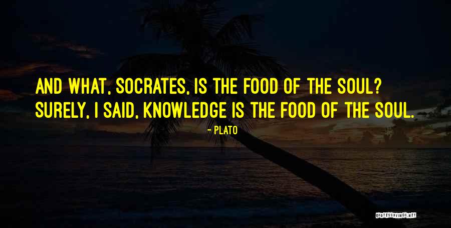 Knowledge Is Food Quotes By Plato