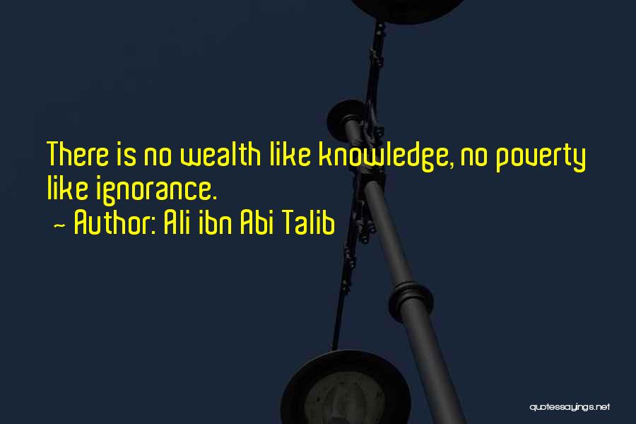 Knowledge Is Wealth Quotes By Ali Ibn Abi Talib