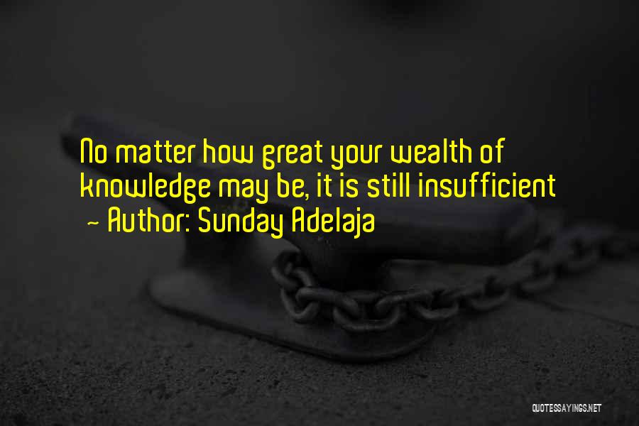 Knowledge Is Wealth Quotes By Sunday Adelaja