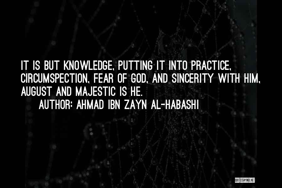 Knowledge Islam Quotes By Ahmad Ibn Zayn Al-Habashi