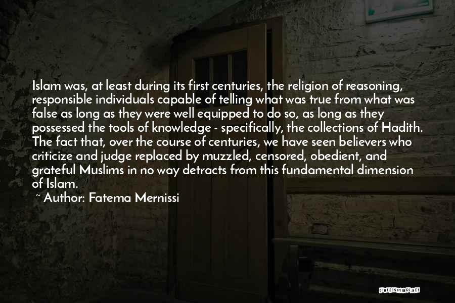 Knowledge Islam Quotes By Fatema Mernissi