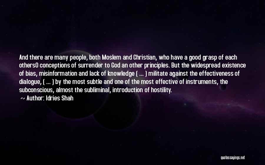 Knowledge Islam Quotes By Idries Shah