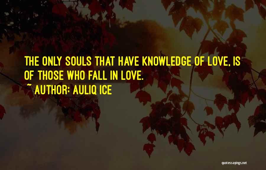 Knowledge Love Quotes By Auliq Ice