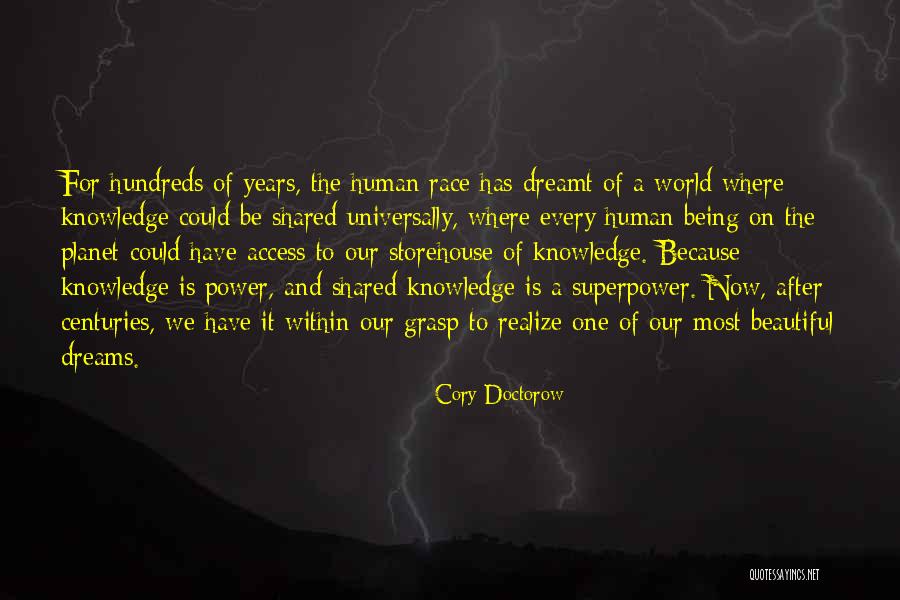 Knowledge Must Be Shared Quotes By Cory Doctorow