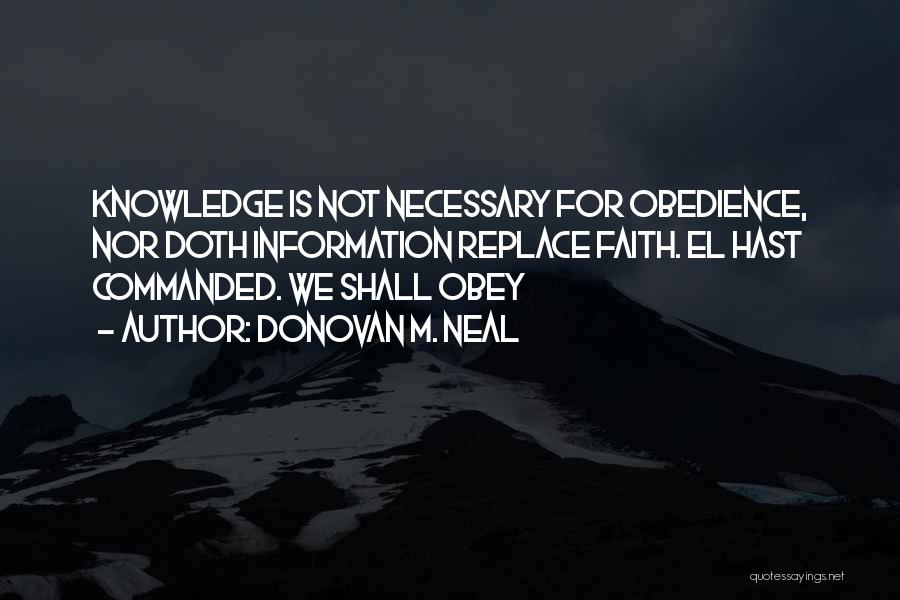 Knowledge Of Angels Quotes By Donovan M. Neal
