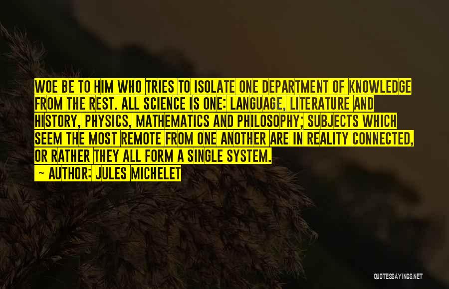 Knowledge Of History Quotes By Jules Michelet