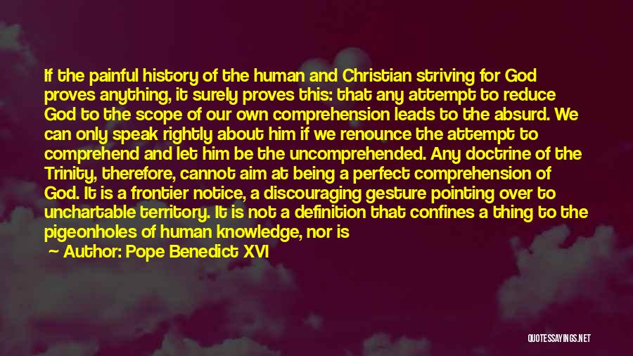 Knowledge Of History Quotes By Pope Benedict XVI