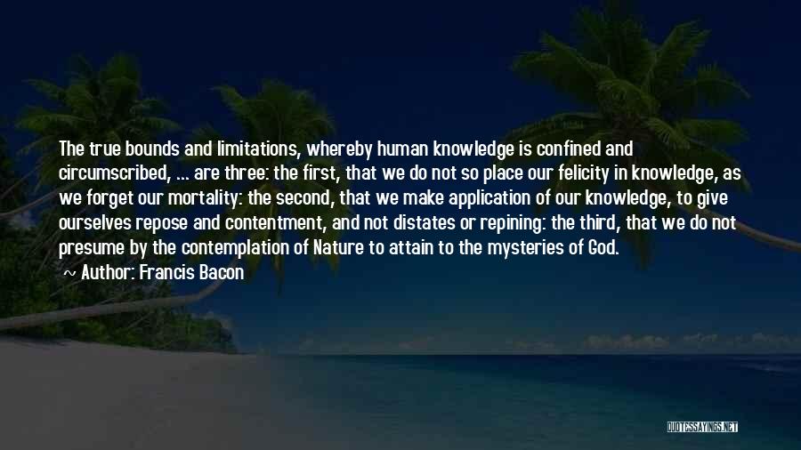 Knowledge Of Human Nature Quotes By Francis Bacon