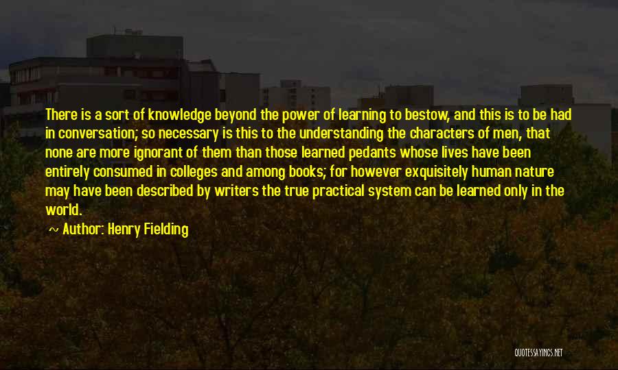 Knowledge Of Human Nature Quotes By Henry Fielding