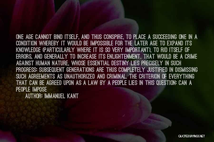 Knowledge Of Human Nature Quotes By Immanuel Kant