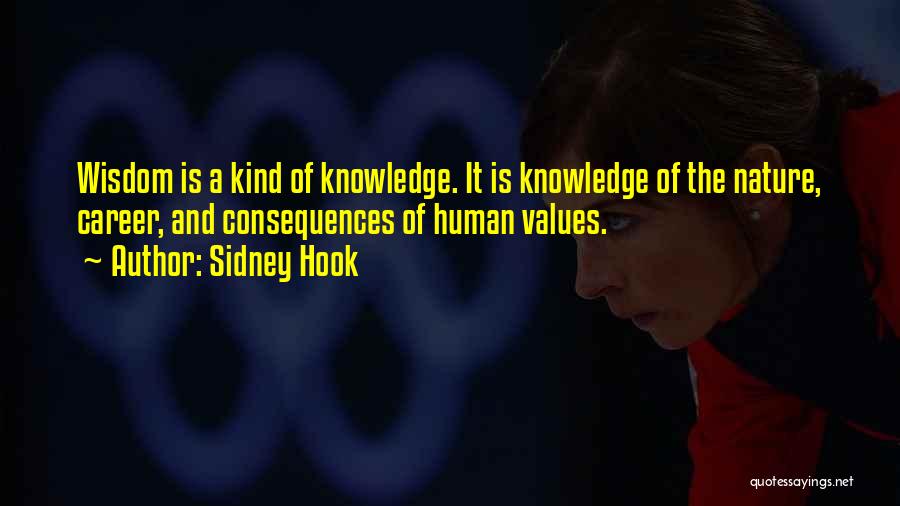 Knowledge Of Human Nature Quotes By Sidney Hook