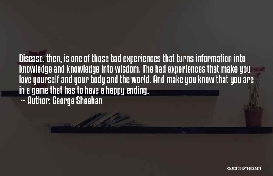 Knowledge Of Wisdom Quotes By George Sheehan