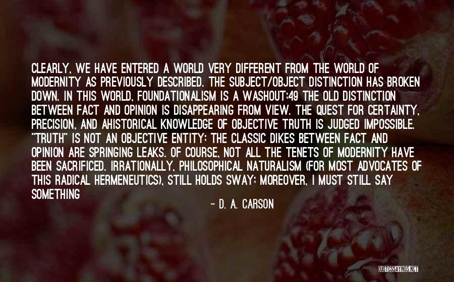 Knowledge Quest Quotes By D. A. Carson