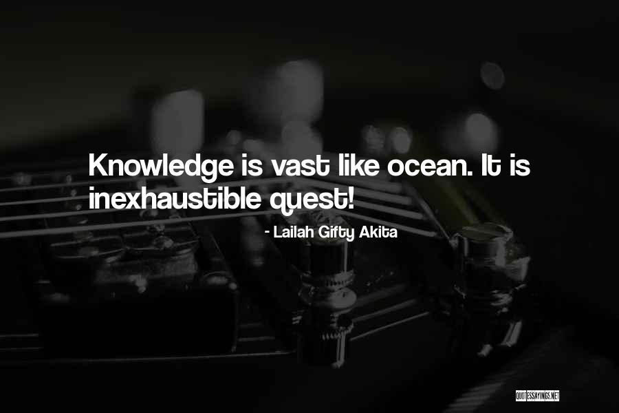 Knowledge Quest Quotes By Lailah Gifty Akita