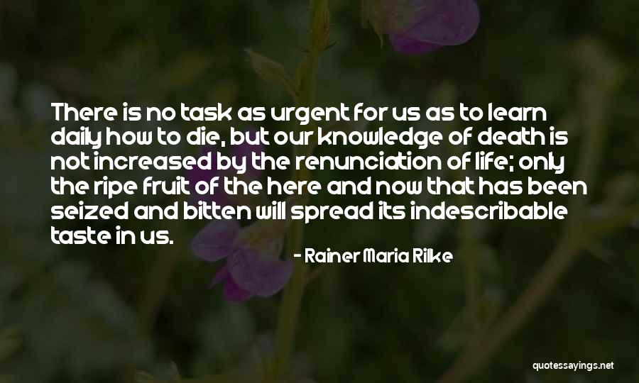 Knowledge Spread Quotes By Rainer Maria Rilke