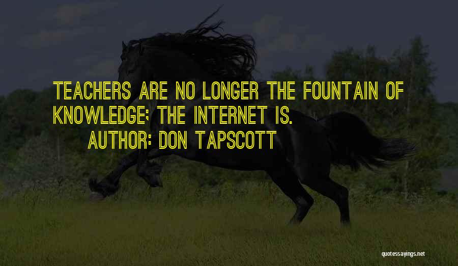 Knowledge Teacher Quotes By Don Tapscott