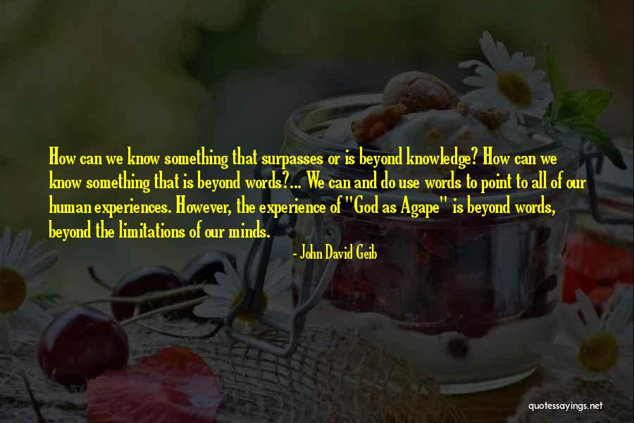 Knowledge That Surpasses Quotes By John David Geib Knowledge That Surpasses Quotes By John David Geib