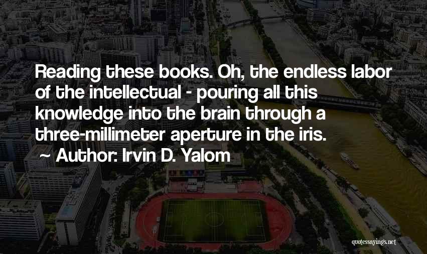 Knowledge Through Books Quotes By Irvin D. Yalom