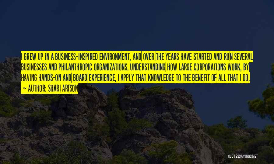 Knowledge Versus Experience Quotes By Shari Arison