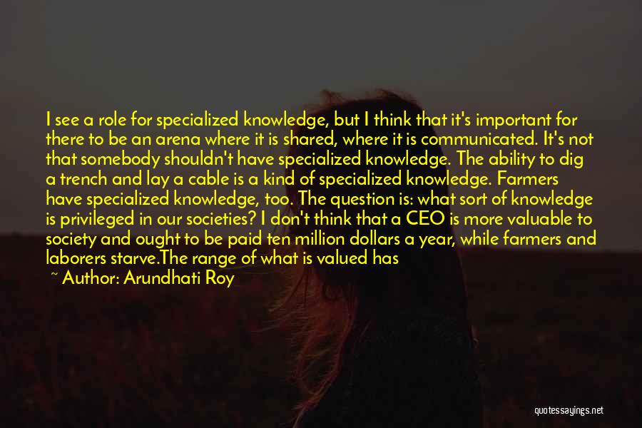 Knowledge When Shared Quotes By Arundhati Roy