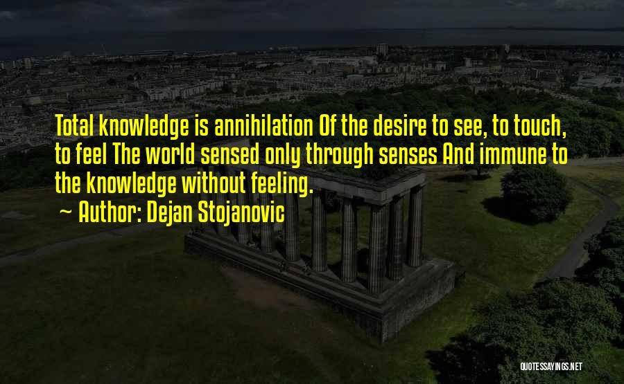 Knowledge Without Wisdom Quotes By Dejan Stojanovic