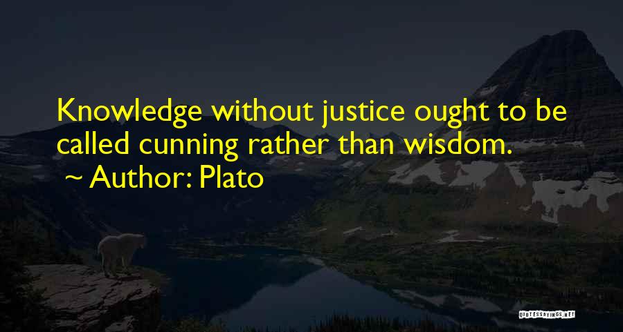 Knowledge Without Wisdom Quotes By Plato