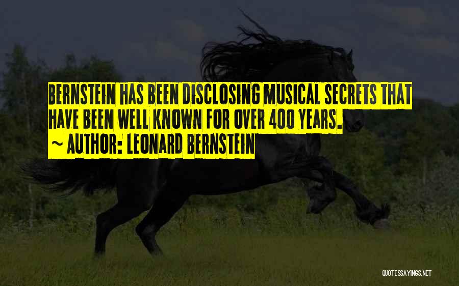 Known For Quotes By Leonard Bernstein