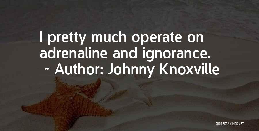 Knoxville Quotes By Johnny Knoxville