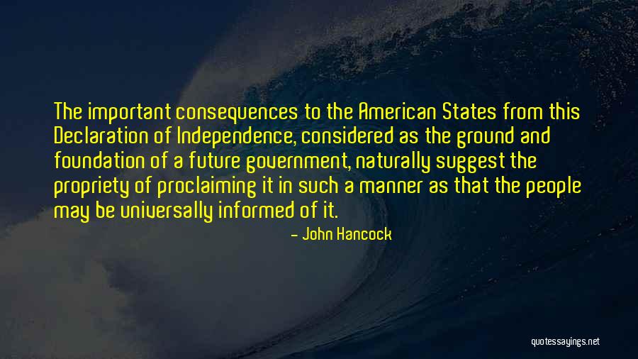 Kondusif Itu Quotes By John Hancock Kondusif Itu Quotes By John Hancock