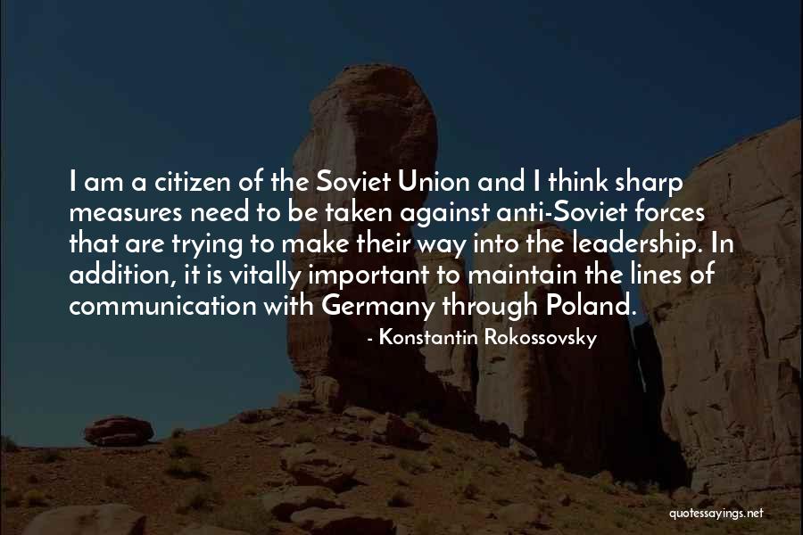 Konstantin Rokossovsky Quotes 1657245