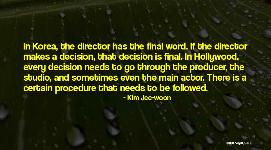 Korea And The Us Quotes By Kim Jee-woon Korea And The Us Quotes By Kim Jee-woon
